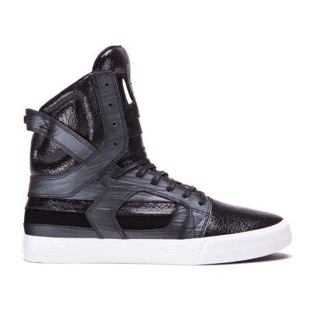 Supra Skytop II Mens High Tops Shoes Black UK 15QCA